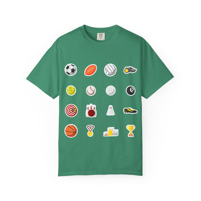 Sporty Icon T-Shirt, Casual Wear, Gift for Athletes, Sports Lovers, Fun Workout Shirt, Sports Themed Apparel