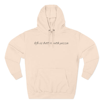Cozy Pizza Hoodie, Fun Graphic Fleece Sweatshirt, Ideal for Food Lovers, Casual Wear, Gift for Pizza Lovers, Comfort and Style