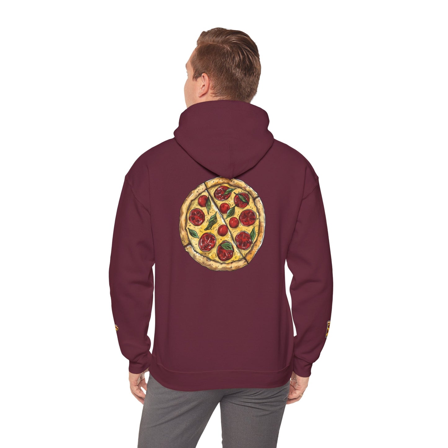 pizza design Heavy Blend™ Hooded Sweatshirt