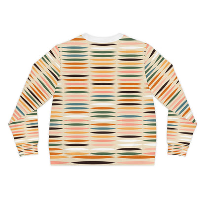 Trendy Lightweight Sweatshirt, Cozy Fall Layer, Stylish Casual Wear, Gift for Friends, Weekend Outfit, Unique Patterned Top