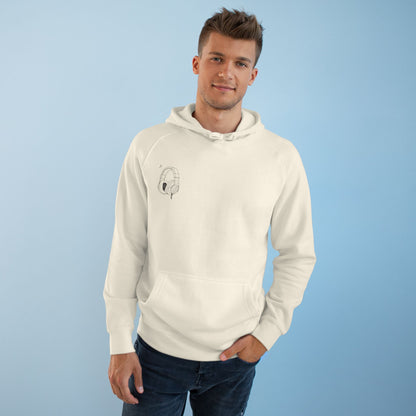 Stylish  Supply Hoodie with Artistic Heart Design | Cozy Sweatshirt for Music Lovers | Gift for Birthdays, Holidays, Casual Wear