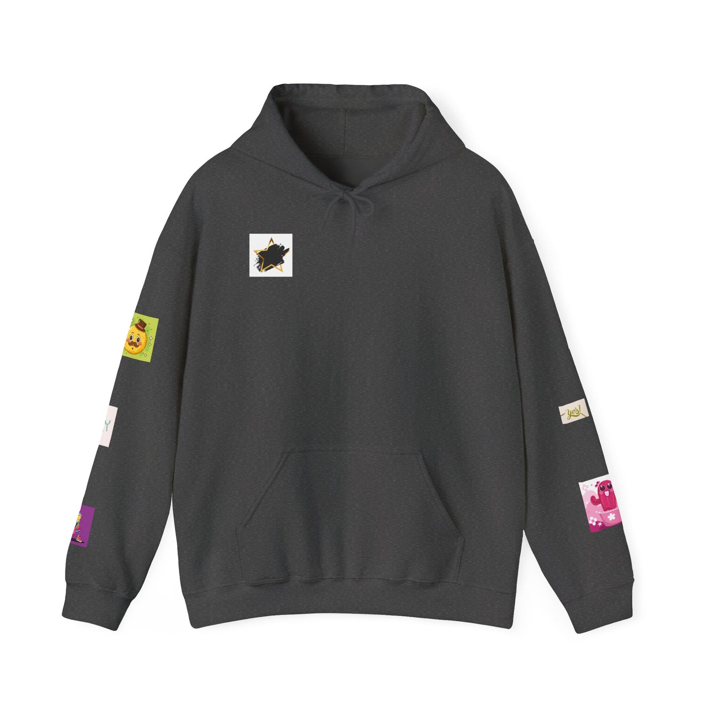 Colorful Graphic Hoodie, Fun Streetwear Sweatshirt,  Fashion, Casual Wear, Unique Gift, Trendy Apparel