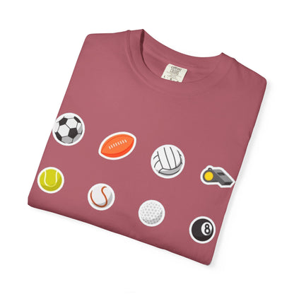Sporty Icon T-Shirt, Casual Wear, Gift for Athletes, Sports Lovers, Fun Workout Shirt, Sports Themed Apparel