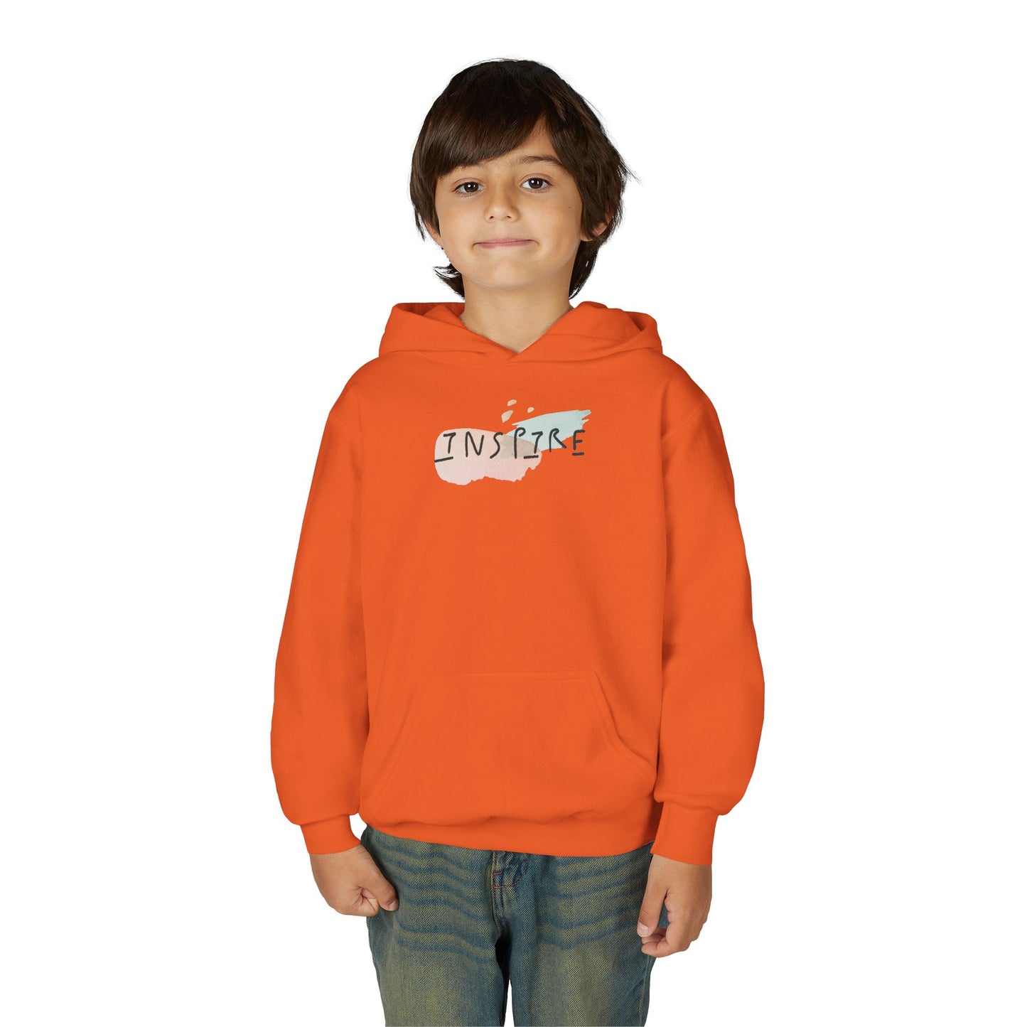 Inspire Youth Hoodie - Cozy Sweatshirt for Teens, Inspirational Gift, Casual Outfit, Schoolwear, Birthday Present