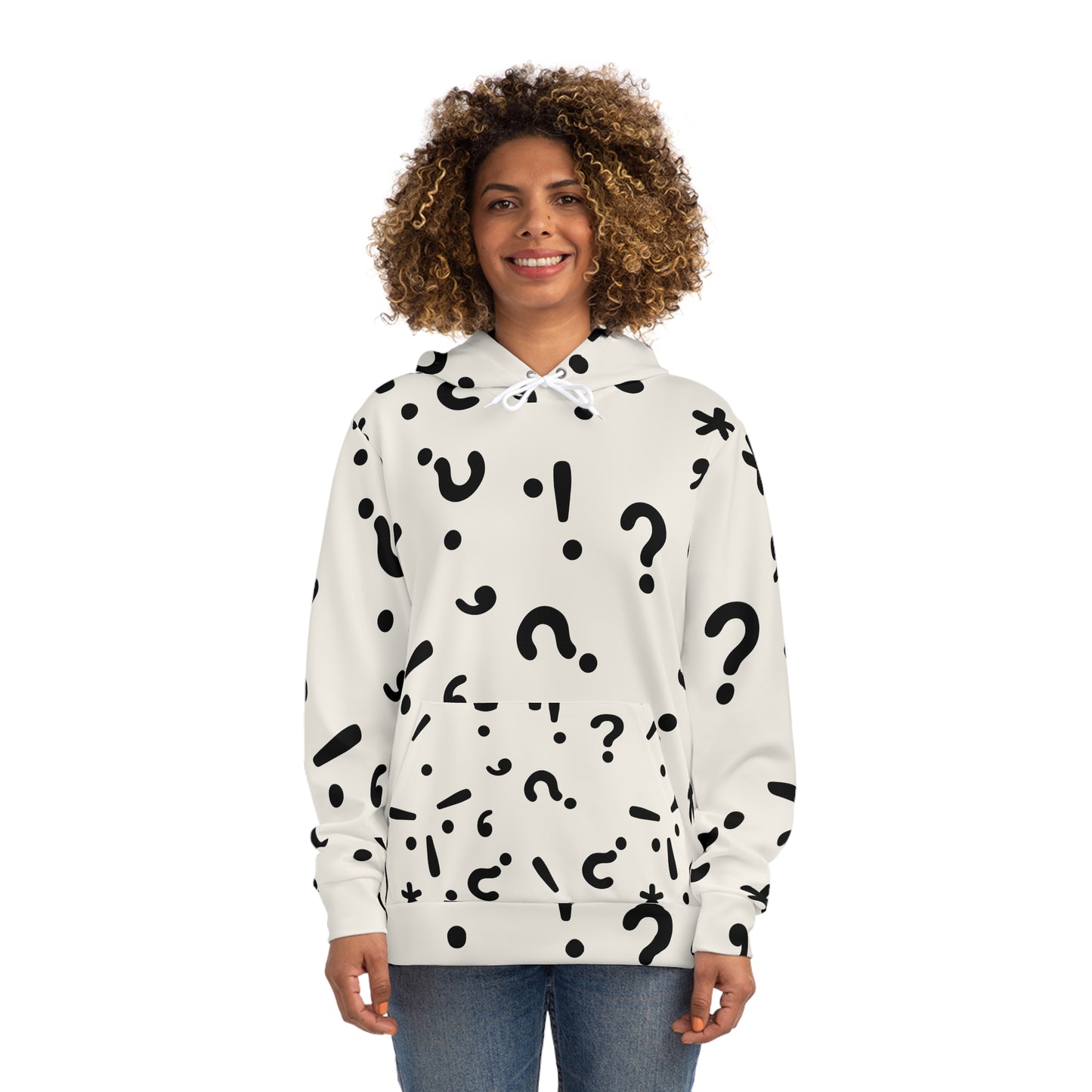 Playful Patterned Hoodie, Trendy Sweatshirt, Gift for Teens, Casual Wear, Unique Statement Piece