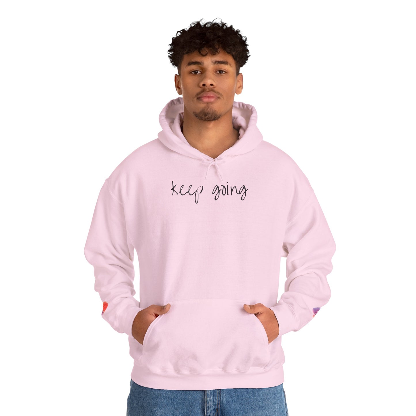 keep going design Heavy Blend™ Hooded Sweatshirt