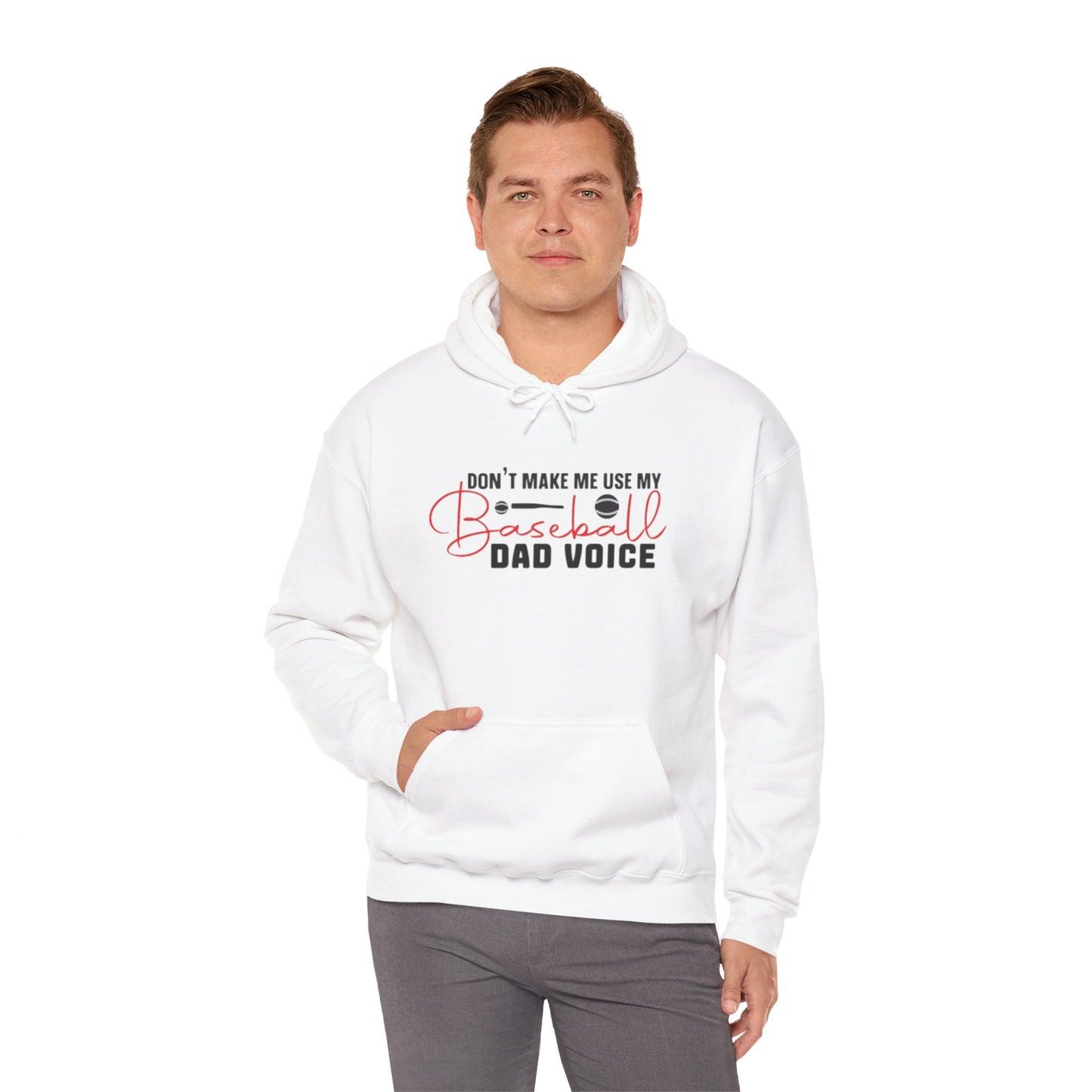 Funny Dad Voice Sweatshirt,  Hoodie, Baseball Gift, Cool Father's Day Apparel, Family Humor Clothing, Casual Wear