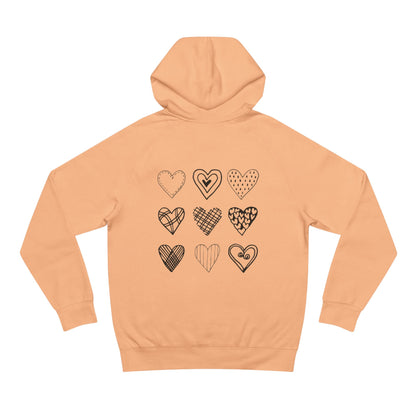 Heart Pattern  Hoodie