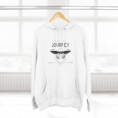 Journey Fleece Hoodie - Cozy White Pullover for Adventurers