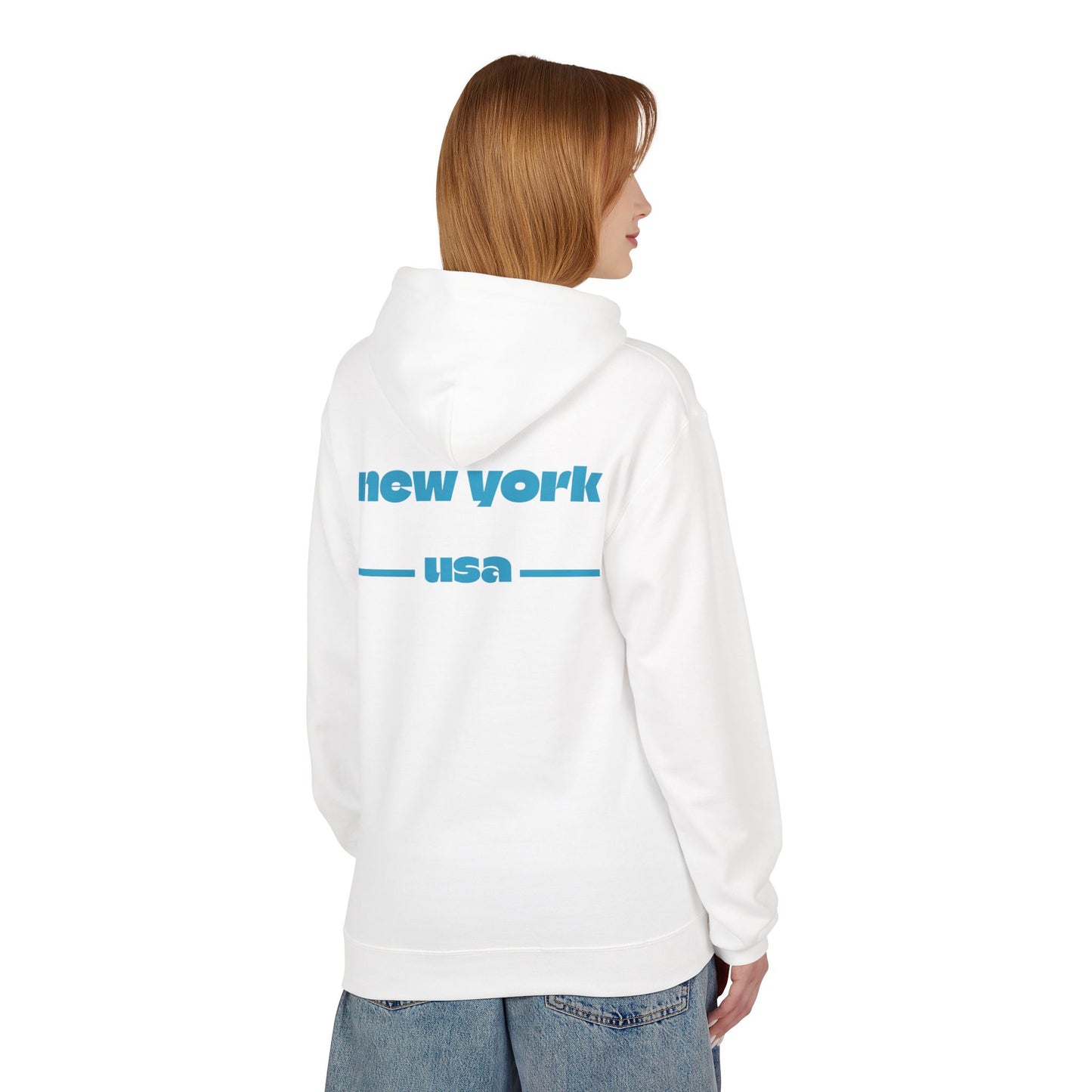 New York Star Hoodie, Fleece Sweatshirt, Casual Streetwear, Perfect Gift for Travelers, Cozy Hoodie, Summer Essential