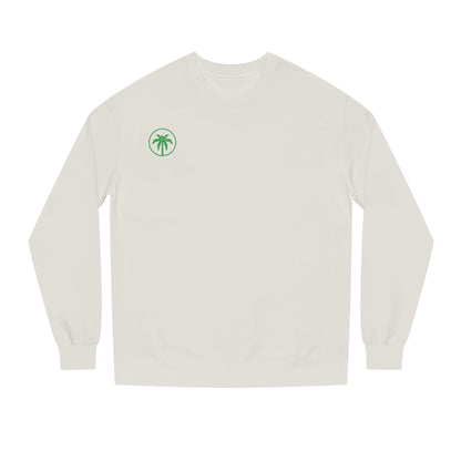Palm Tree Crew Neck Sweatshirt, Casual Wear, Beach Vibes Apparel, Everyday Comfort, Gift for Him or Her