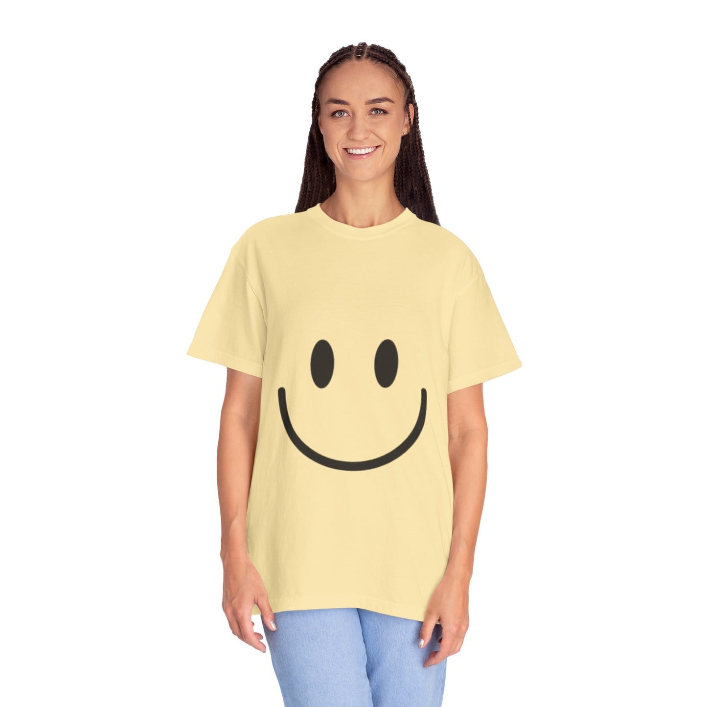Smiley Face  T-Shirt, Fun Graphic Tee, Casual Wear, Gift for Friends, Positive Vibes Shirt, Happy Birthday Gift, Summer Essentials