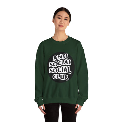 Crewneck Sweatshirt - Anti Social Club Edition, Cozy Sweatshirt, Streetwear Fashion, Gift for Introverts, Lounge Wear, Casual Outfit