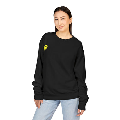 Smiley Face ComfortWash Sweatshirt | Cozy  Crewneck for Everyday Wear, Gifts, Relaxation, Casual Outfits, Cheerful Vibe