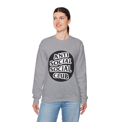Crewneck Sweatshirt - Anti Social Club Edition, Cozy Sweatshirt, Streetwear Fashion, Gift for Introverts, Lounge Wear, Casual Outfit