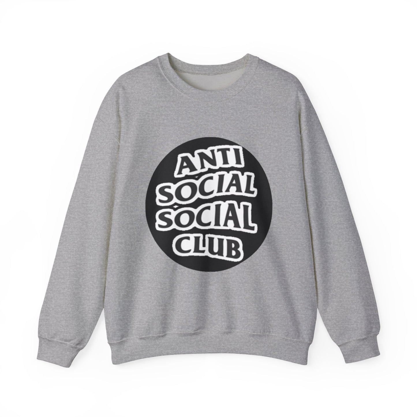 Crewneck Sweatshirt - Anti Social Club Edition, Cozy Sweatshirt, Streetwear Fashion, Gift for Introverts, Lounge Wear, Casual Outfit