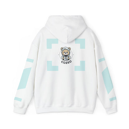 Cozy Bear Graphic Hoodie Heavy Blend Sweatshirt, Cute Bear Hoodie, Casual Wear, Fall Fashion, Gift for Teens