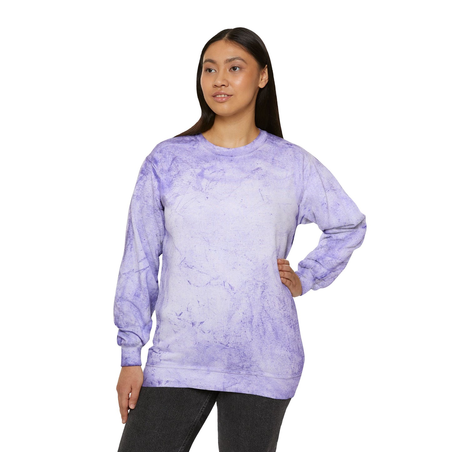 Color Blast  Crewneck Sweatshirt, Tie-Dye Pullover, Casual Hoodie, Trendy Gift for Her, Spring Fashion, Cozy Sweater