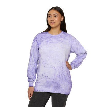 Color Blast  Crewneck Sweatshirt, Tie-Dye Pullover, Casual Hoodie, Trendy Gift for Her, Spring Fashion, Cozy Sweater