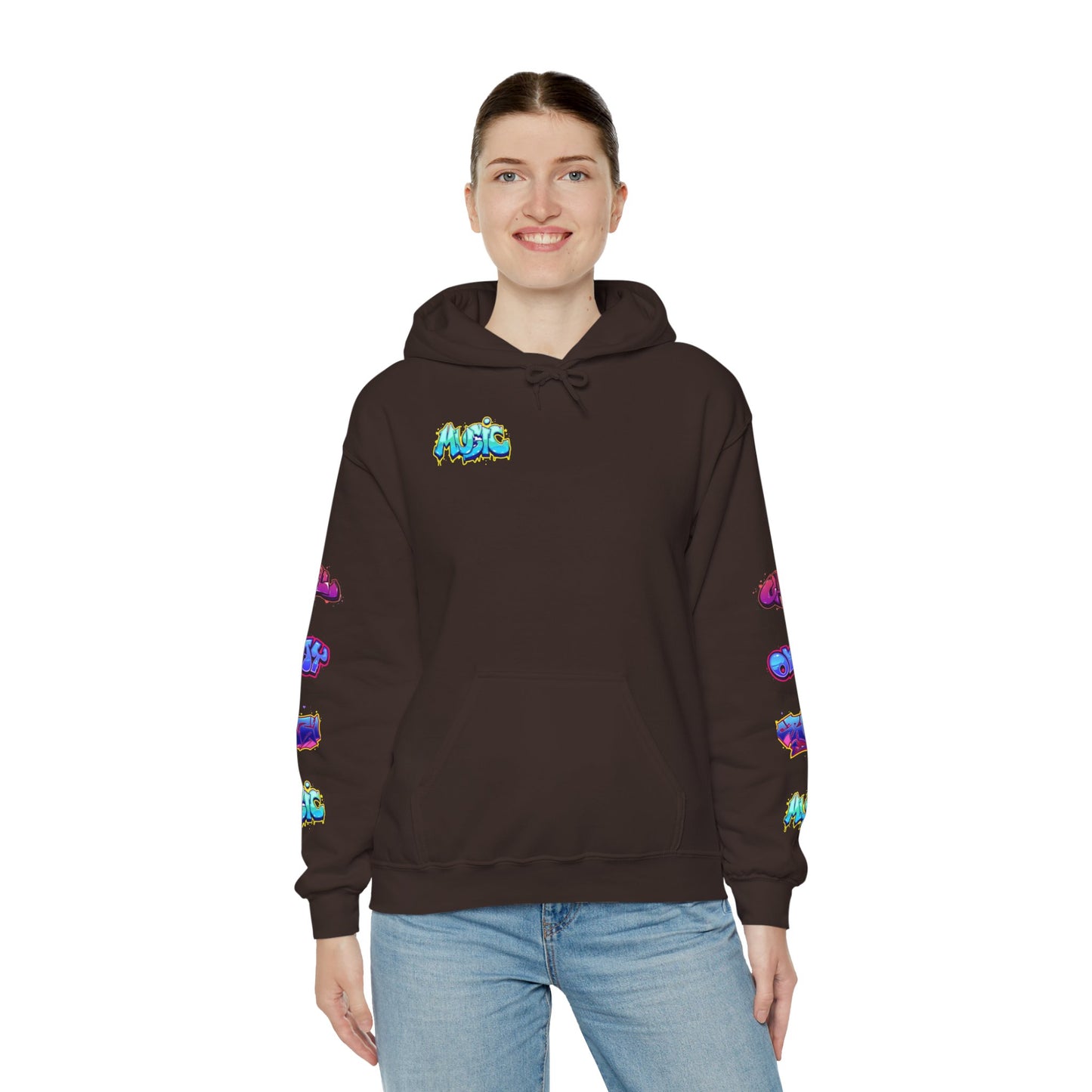 Graffiti Art  Hoodie - Cozy Streetwear, Unique Gift for Art Lovers, Perfect for Festivals, Casual Wear, Cool Graphic Sweatshirt