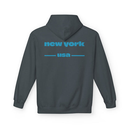 New York Star Hoodie, Fleece Sweatshirt, Casual Streetwear, Perfect Gift for Travelers, Cozy Hoodie, Summer Essential