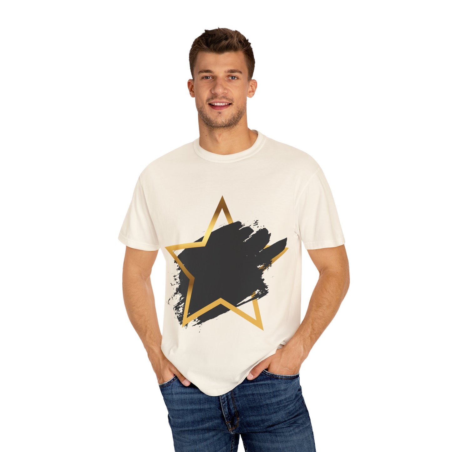 Stylish Star Graphic T-shirt - Casual Wear, Gift for Friends, Summer Fashion, Stylish Outfit, Everyday Casual