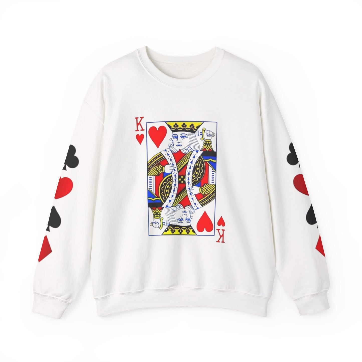 Playing Card King Sweatshirt -  Crewneck, Cozy Fashion, Great for Gamers, Casual Wear, Perfect for Game Night, Gift Idea