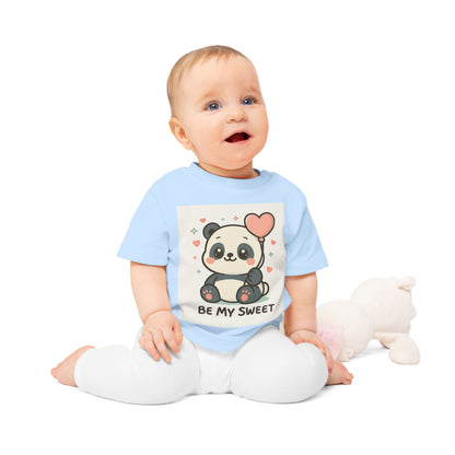 Cute Panda Baby T-Shirt, Adorable Infant Tee, Be My Sweet Gift, Baby Shower Outfit, Birthday Apparel, Newborn Clothing