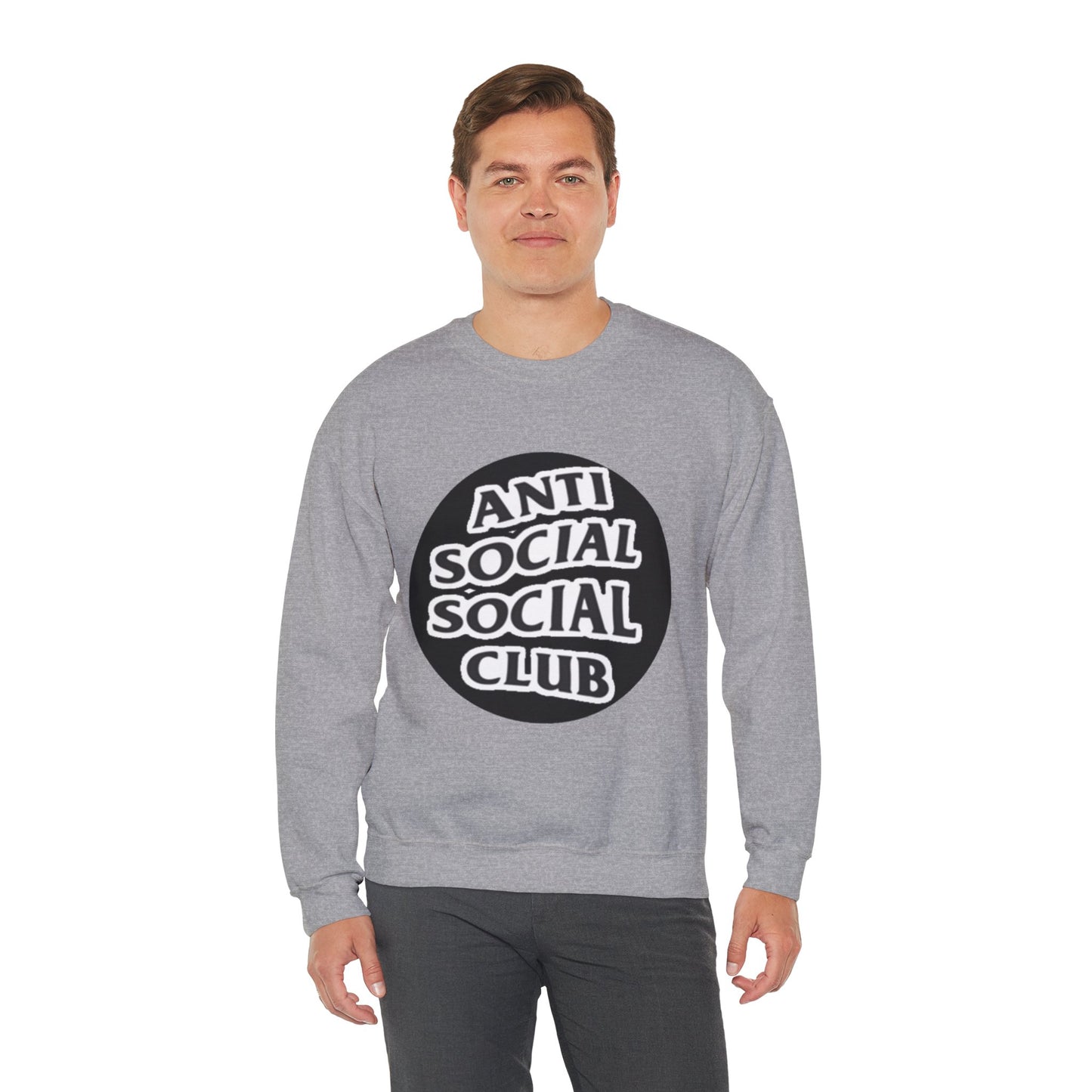 Crewneck Sweatshirt - Anti Social Club Edition, Cozy Sweatshirt, Streetwear Fashion, Gift for Introverts, Lounge Wear, Casual Outfit
