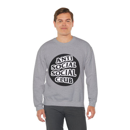 Crewneck Sweatshirt - Anti Social Club Edition, Cozy Sweatshirt, Streetwear Fashion, Gift for Introverts, Lounge Wear, Casual Outfit