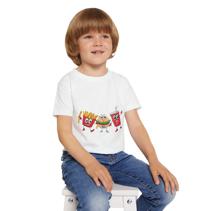 Fun Fast Food Toddler T-Shirt, Adorable Kids Tee, Playful Graphic Shirt, Cute Summer Outfit, Birthday Gift for Toddlers