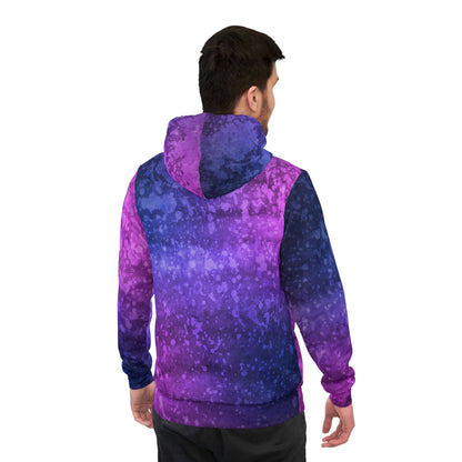 Vibrant Galaxy Athletic Hoodie, Colorful Workout Sweatshirt, Galaxy Print Pullover, Fit Fashion Apparel, Unique Gift Idea