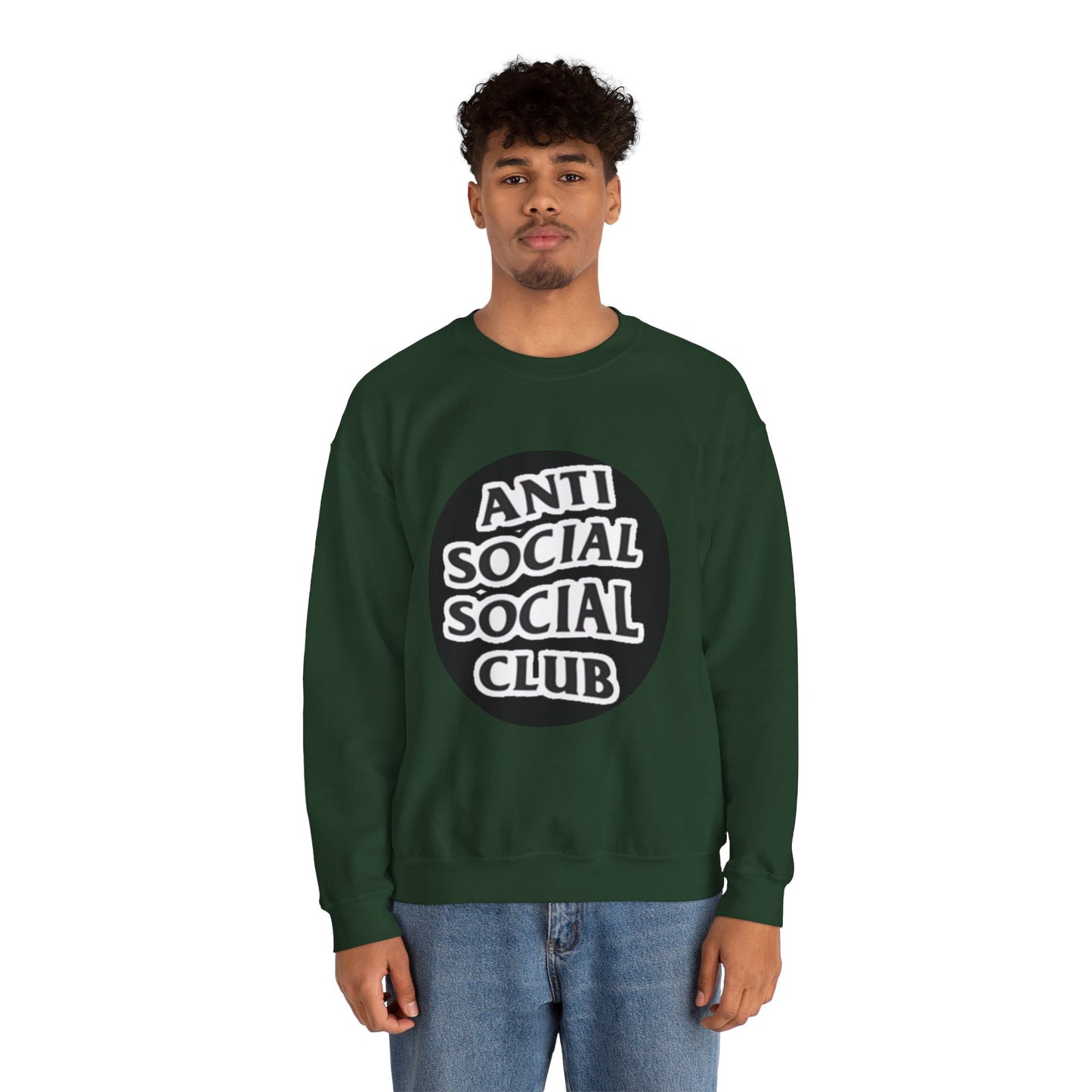 Crewneck Sweatshirt - Anti Social Club Edition, Cozy Sweatshirt, Streetwear Fashion, Gift for Introverts, Lounge Wear, Casual Outfit