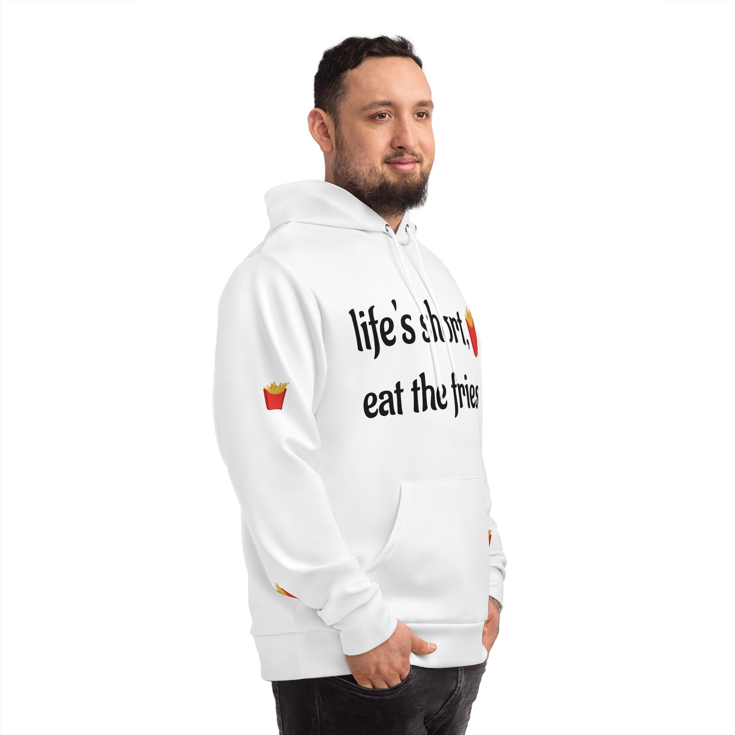 Playful French Fry Hoodie with Fun Quote | Perfect Gift for Food Lovers, Chefs, Foodies, Casual Wear, Everyday Comfort