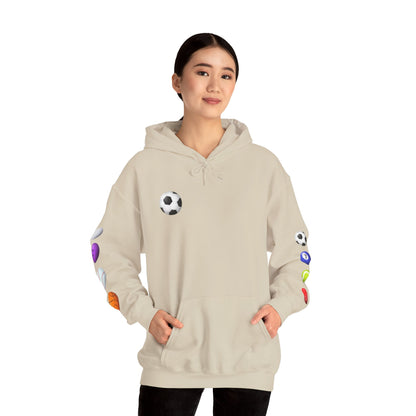 Sports-Themed Hoodie, Perfect for Athletes, Gifts for Sports Lovers, Cozy Sweatshirt for Game Days, Casual Wear