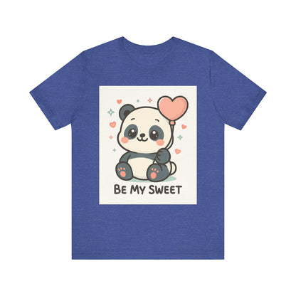 Cute Panda Tee, Be My Sweet T-Shirt, Gift for Animal Lovers, Kids and Adults,  Casual Wear, Cute Animal Tee