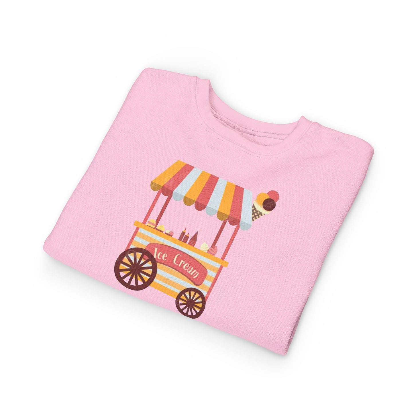 Ice Cream Stand Toddler Sweatshirt, Cute Kids Pullover, Summer Outfit, Gift for Birthday, Ice Cream Party Apparel