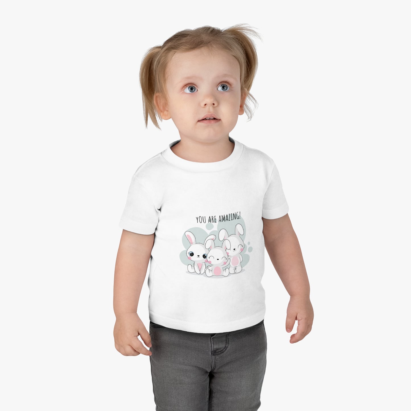 Cute Bunny Inspirational Infant Tee, Baby T-Shirt, Toddler Gift, Spring Outfit, Nursery Decor, Bunny Tee