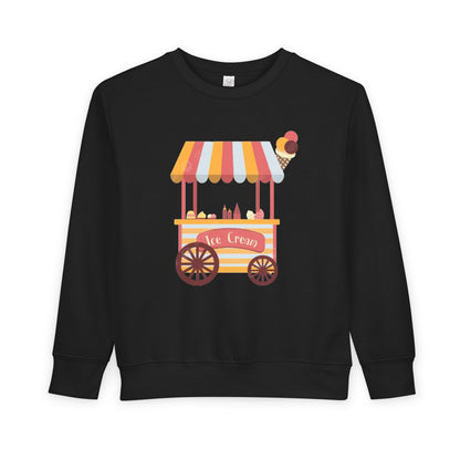 Ice Cream Stand Toddler Sweatshirt, Cute Kids Pullover, Summer Outfit, Gift for Birthday, Ice Cream Party Apparel
