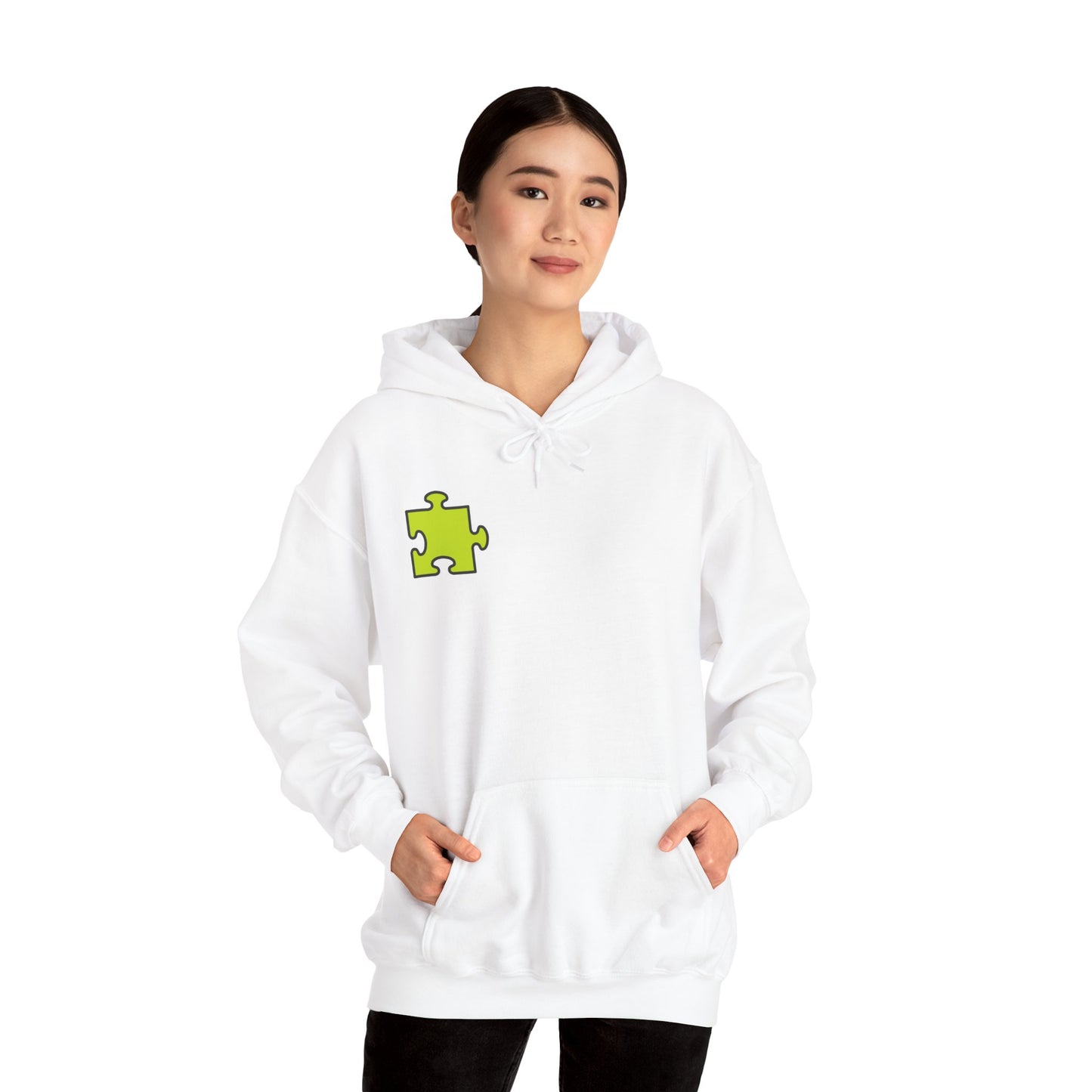 Colorful Puzzle Piece Hoodie for Creative Minds, Perfect for Gifts, Cozy Sweatshirt for Everyday Wear,