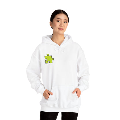 Colorful Puzzle Piece Hoodie for Creative Minds, Perfect for Gifts, Cozy Sweatshirt for Everyday Wear,