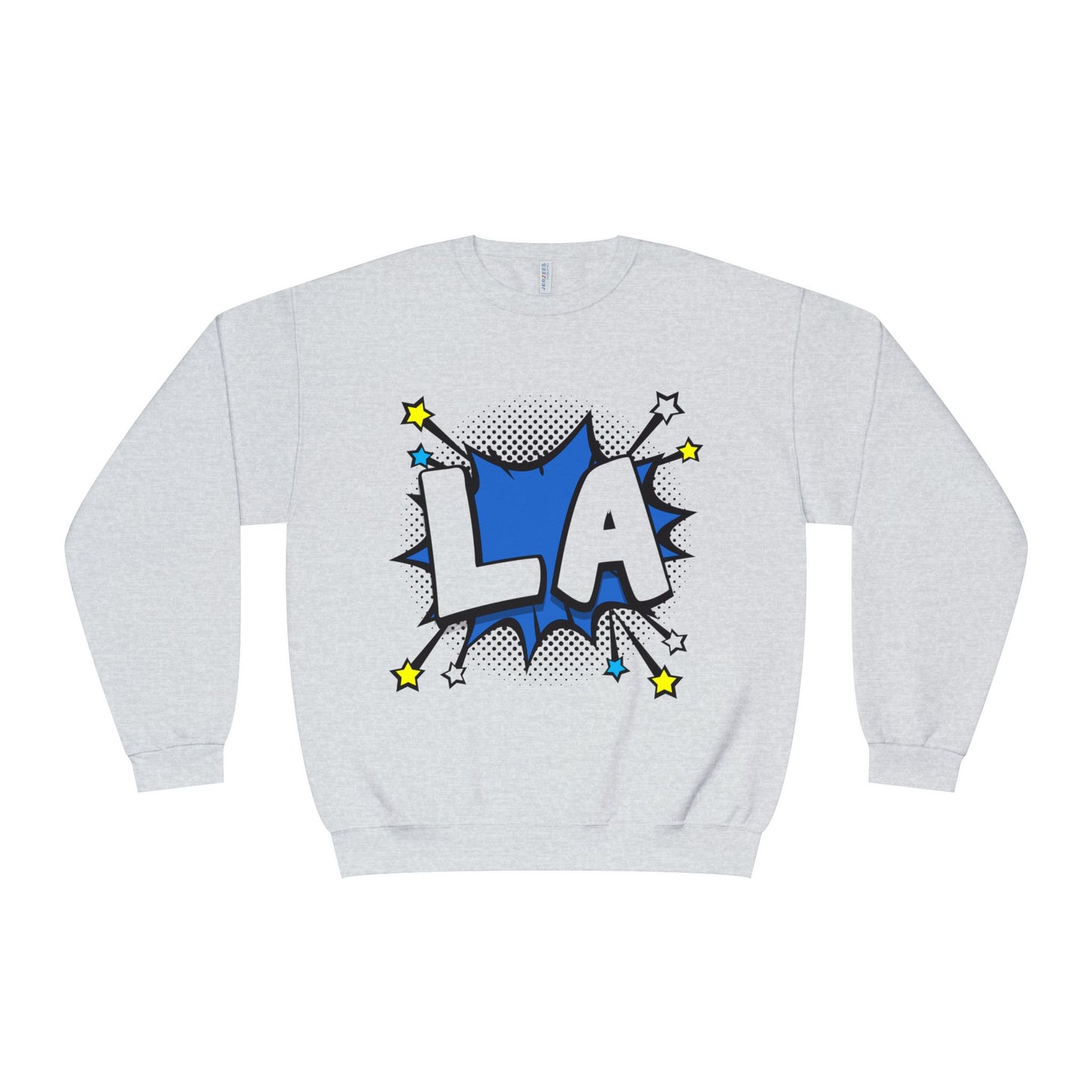 Cool LA Comic Style Crewneck Sweatshirt,  Graphic Sweater, Gift for Him, Her, Casual Wear