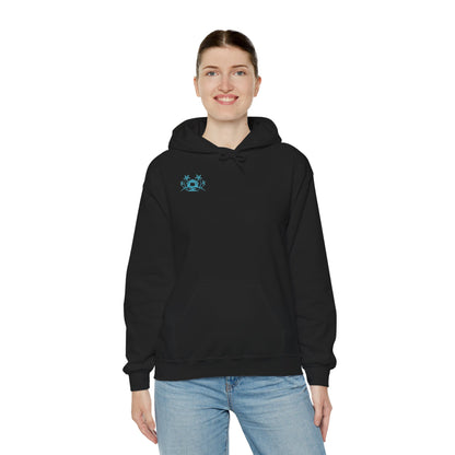 Cozy Star Emblem  Hooded Sweatshirt - Perfect Gift for Friends, Casual Wear, Outdoor Activities, Cozy Layering, Winter Essentials