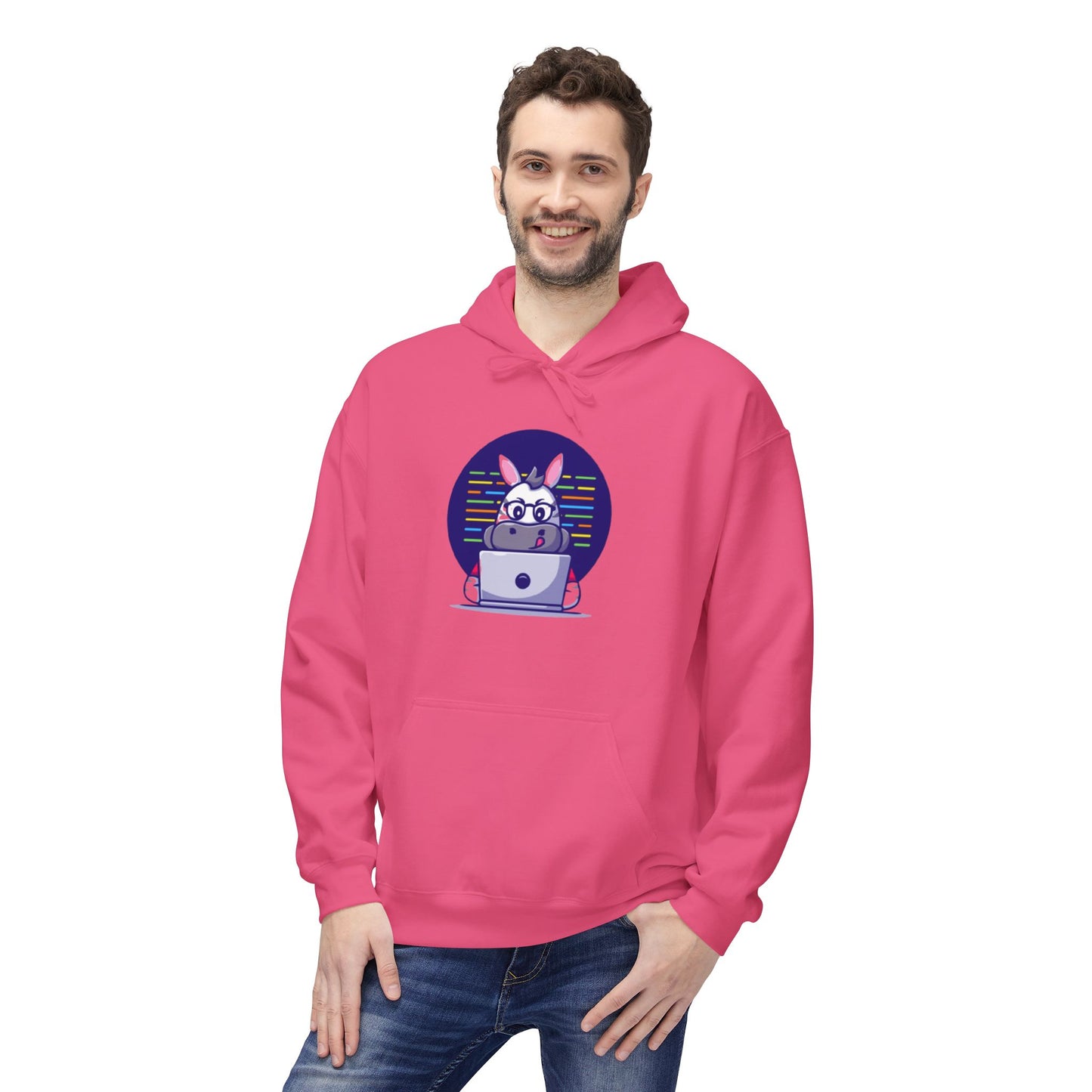 Cozy Bunny Fleece Hoodie - Cute Animal Sweatshirt for Easter, Gift for Pet Lovers, Spring Fashion, Relaxation Wear,  Hooded Sweater