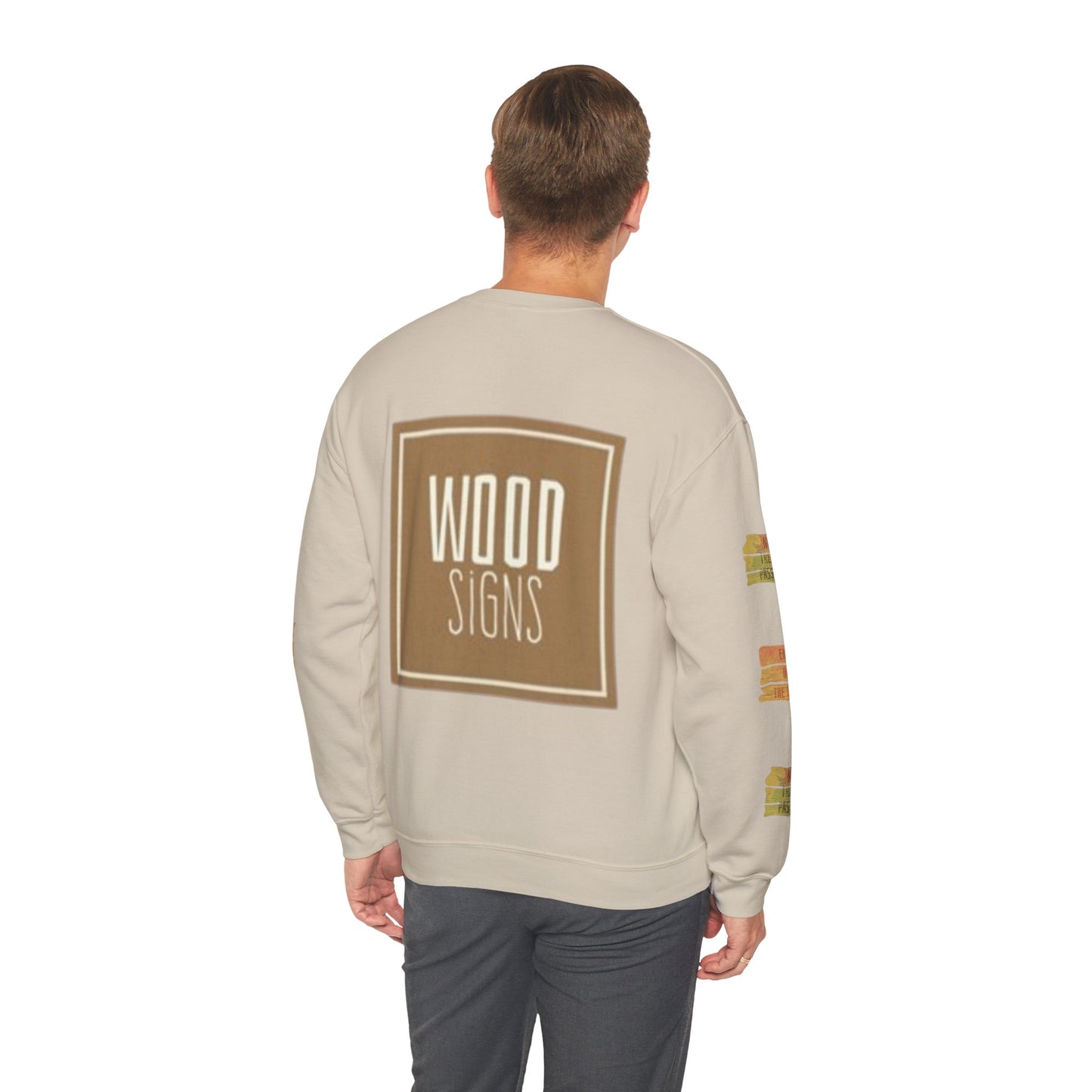 Rustic Wood Signs Sweatshirt, Cozy Gift for DIY Lovers, Home Decor Apparel, Fall Fashion