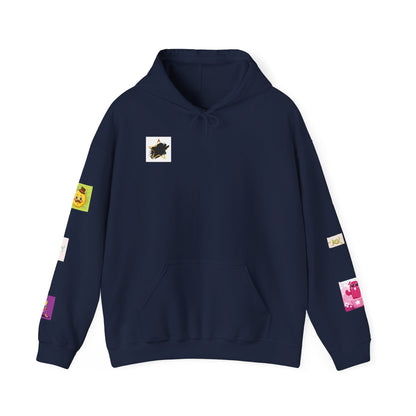 Colorful Graphic Hoodie, Fun Streetwear Sweatshirt,  Fashion, Casual Wear, Unique Gift, Trendy Apparel