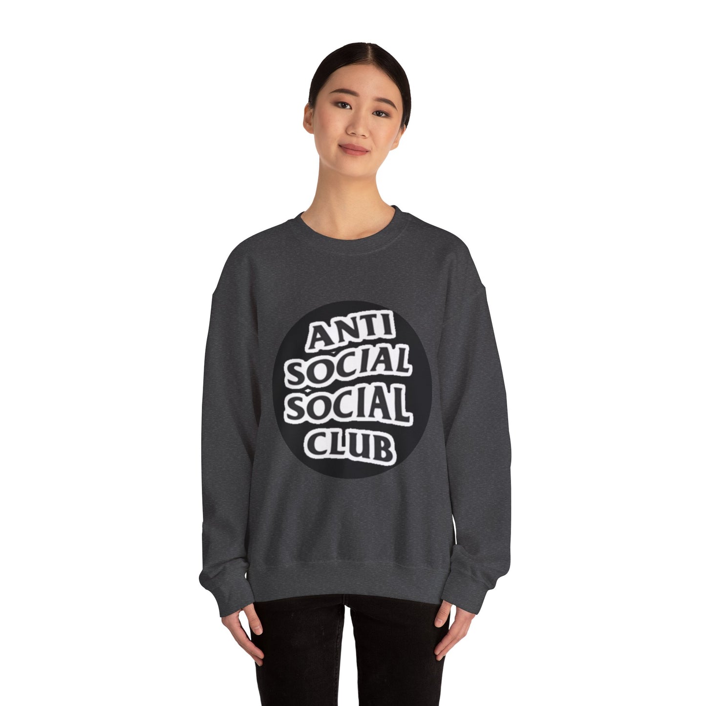 Crewneck Sweatshirt - Anti Social Club Edition, Cozy Sweatshirt, Streetwear Fashion, Gift for Introverts, Lounge Wear, Casual Outfit