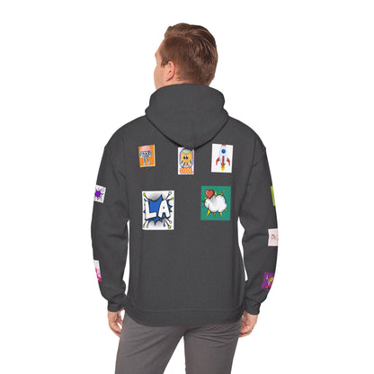 Colorful Graphic Hoodie, Fun Streetwear Sweatshirt,  Fashion, Casual Wear, Unique Gift, Trendy Apparel