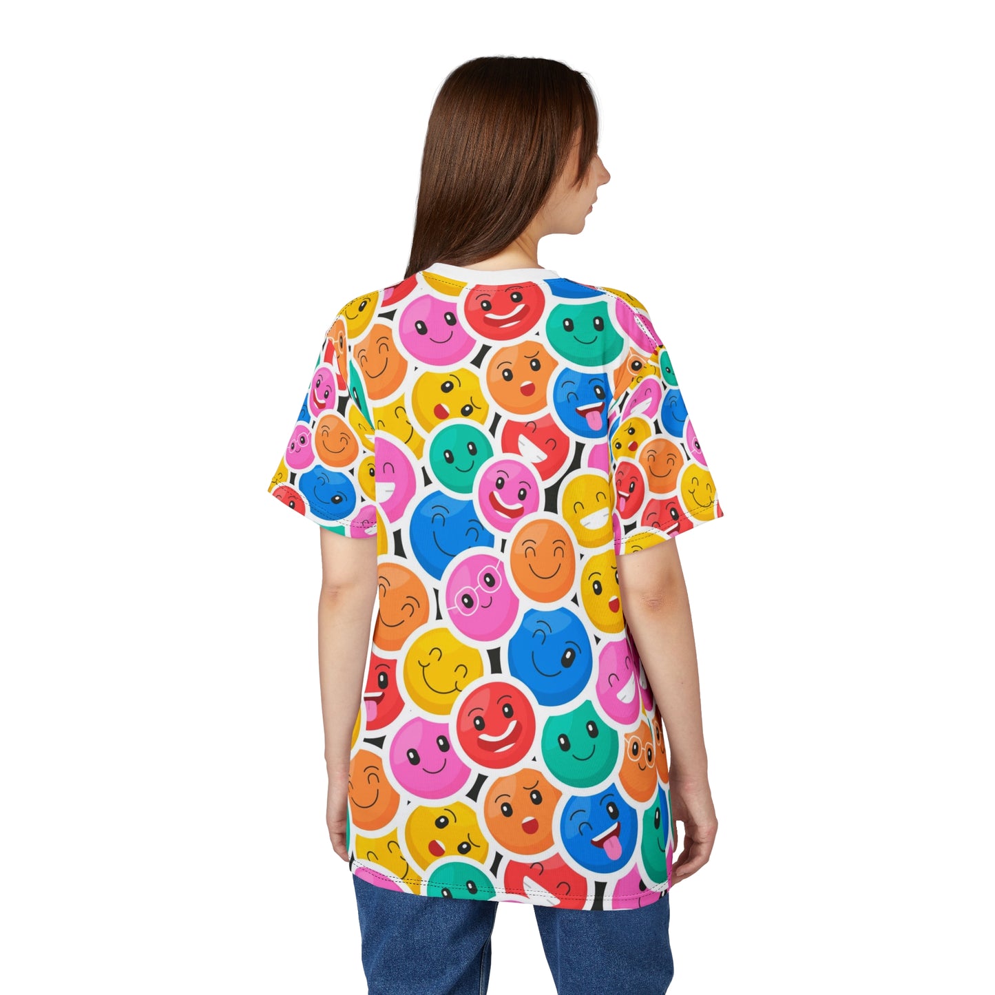 Colorful Emoji Tee, Fun & Quirky Graphic Shirt, Gift for Friends, Casual Wear, Birthday or Party Attire