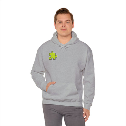 Colorful Puzzle Piece Hoodie for Creative Minds, Perfect for Gifts, Cozy Sweatshirt for Everyday Wear,